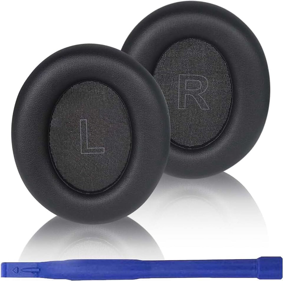 Vervangende oorkussens voor Anker Soundcore Life Q30 & Q35 hoofdtelefoon, Soundcore door Anker Life Q35 hoofdtelefoon oorkussens met zacht traagschuim en eiwitleer (zwart)