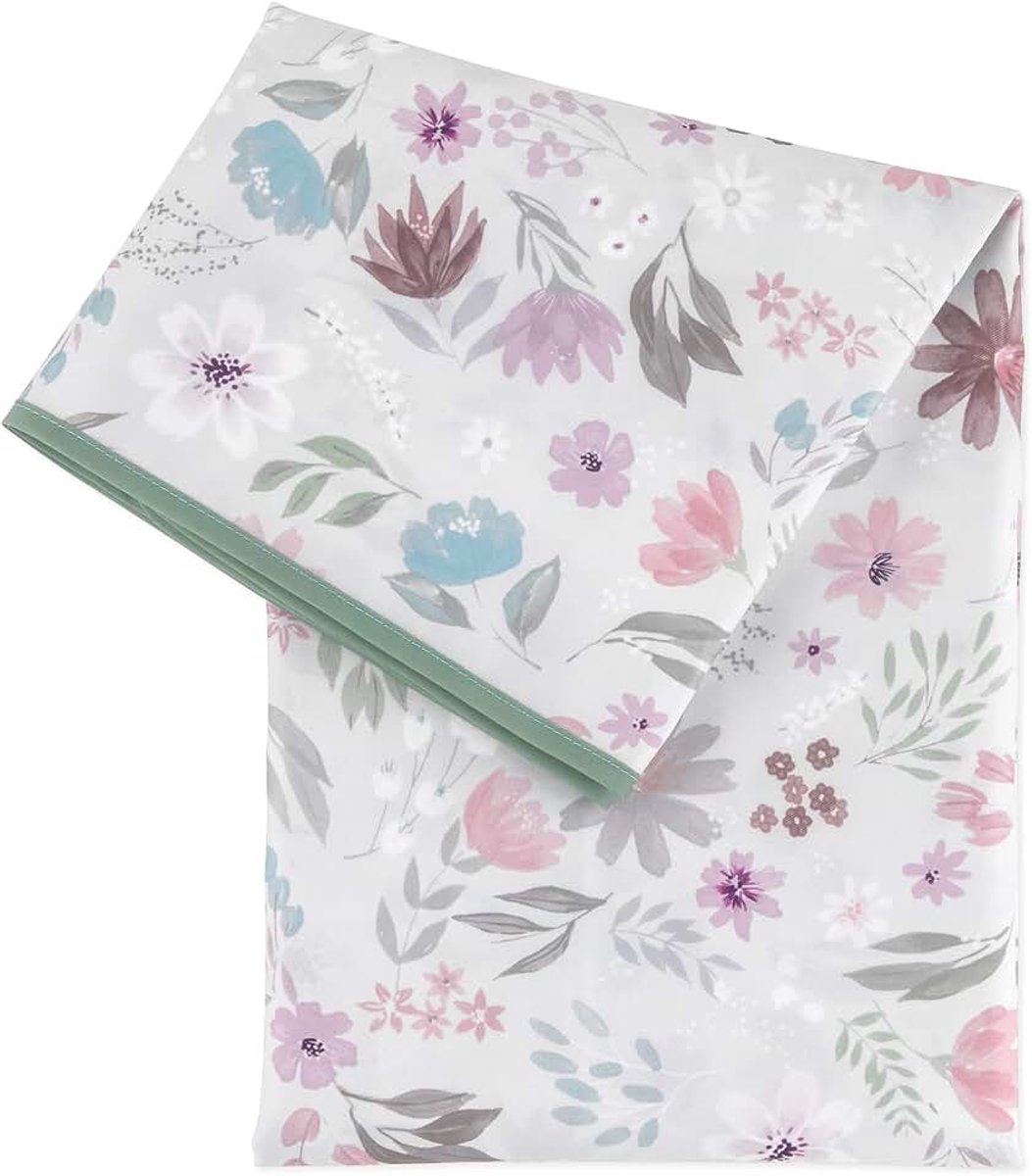 Bumkin Knoeimat, waterdicht, wasbaar voor vloer of tafel, onder kinderstoelen, kunst, ambachten, speeltijd - Floral