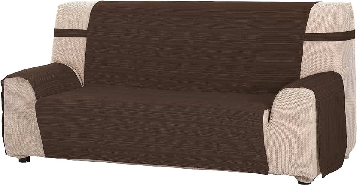 Dekt Sofa/salvasofa model Ribera maat 2-zits 130 x 210 cm, stof, bruin, 32 x 42 x 8 cm