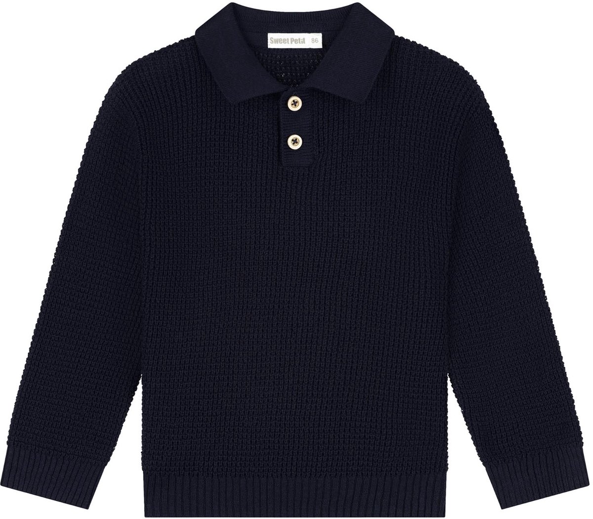 Sweet Petit baby trui Sergio - jongens - Parissian Night - Maat 68