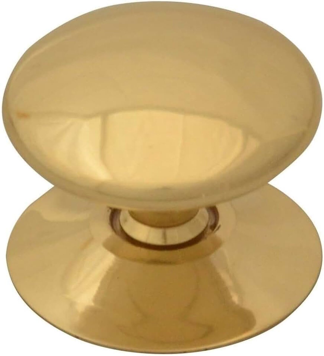 BH02555 Victoriaanse deurknop 50 mm, messing/wit