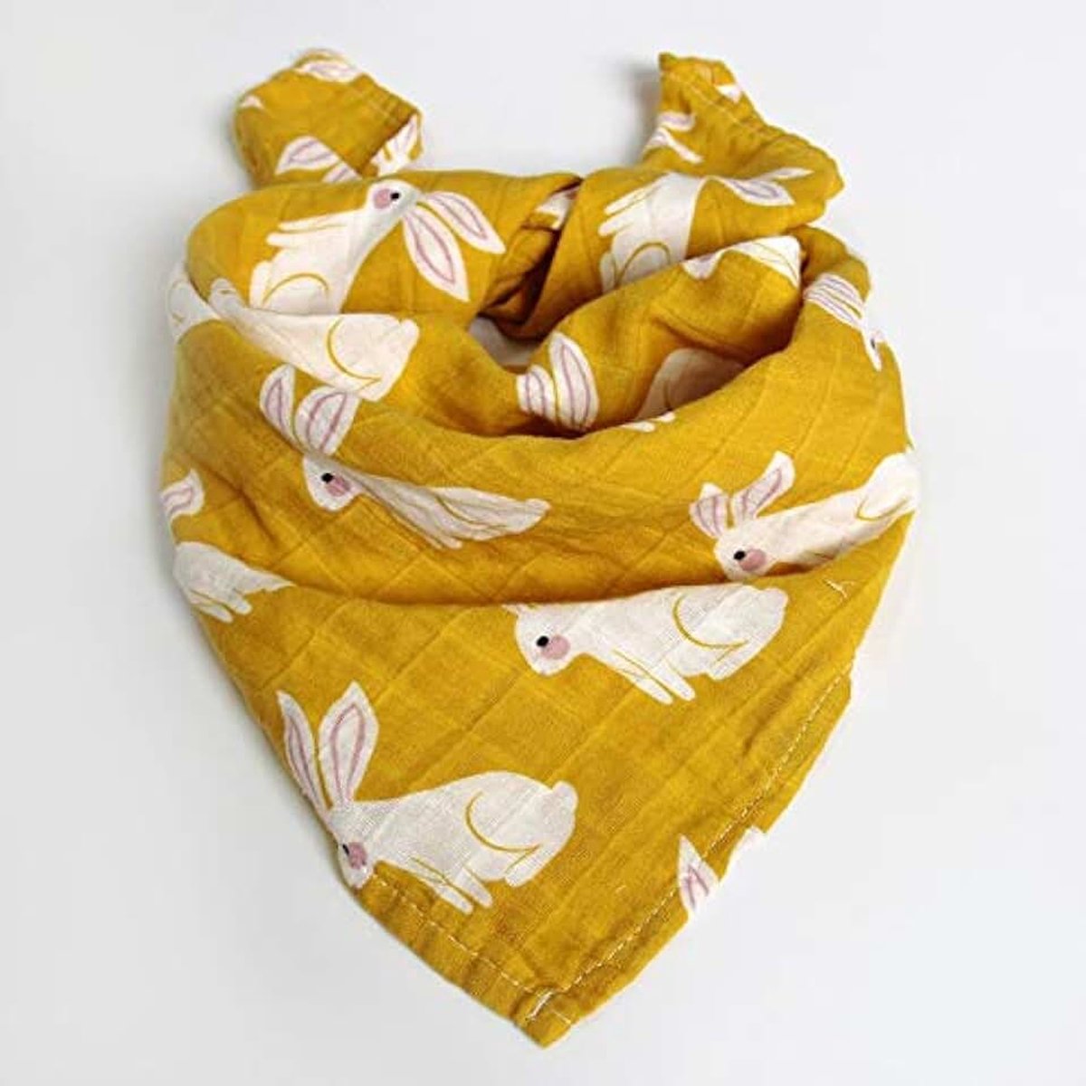 Baby Handdoek 58X58Cm 2 Lagen Organisch Katoen Gaas Materiaal Kinderen Handdoeken Zachte Cartoon Handdoek Baby Badhanddoek voor Pasgeborenen Konijn