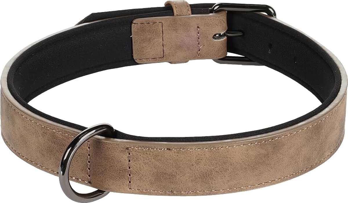Halsband, bruin, XXL, 52/62 cm, 30 mm