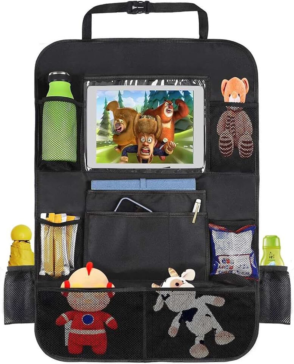 Achterbank Anti-Kick Opbergtas, Autostoel Organizer Kick Mat Achterbank Protector Auto Accessoires Voor Familie Road Trip
