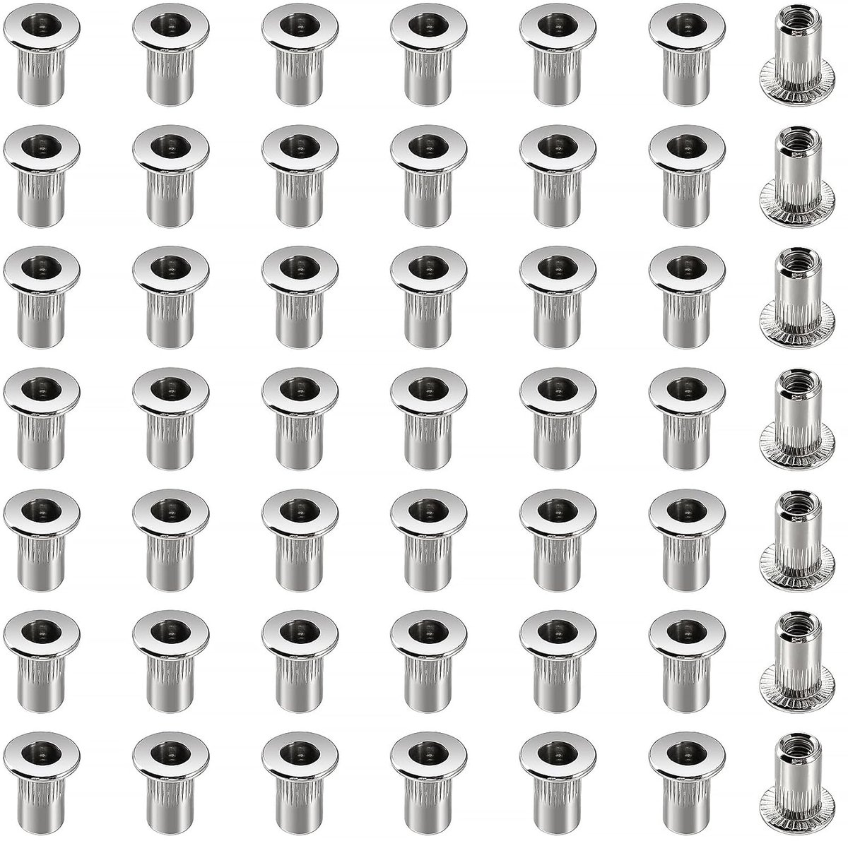 Klinkmoeren, Platte Kop Schroefdraad Insert Nutsert, voor Auto, Meubels