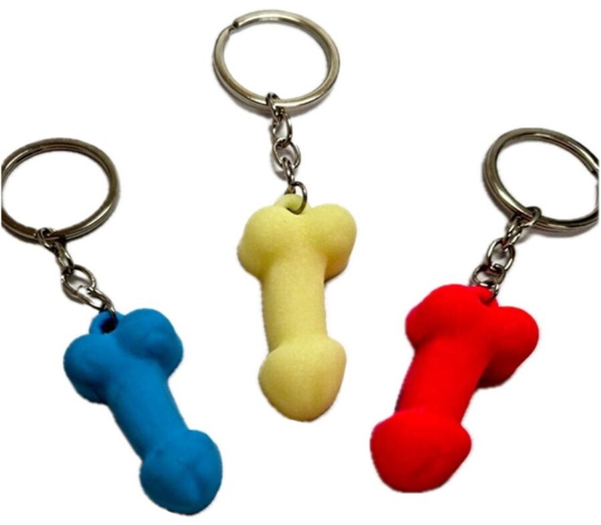 Lichtgevende Penis Sleutelhanger van Silicone