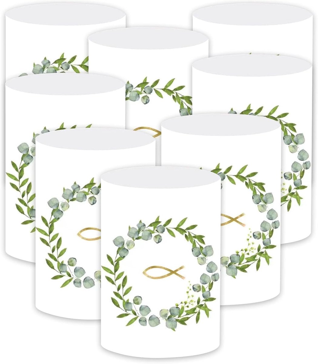 Windlichten tafeldecoratie, decoratie voor communie, eerste communie, confirmatie, vormsel, jeugdinitiatie, doop - Mooi DAT jij er bent