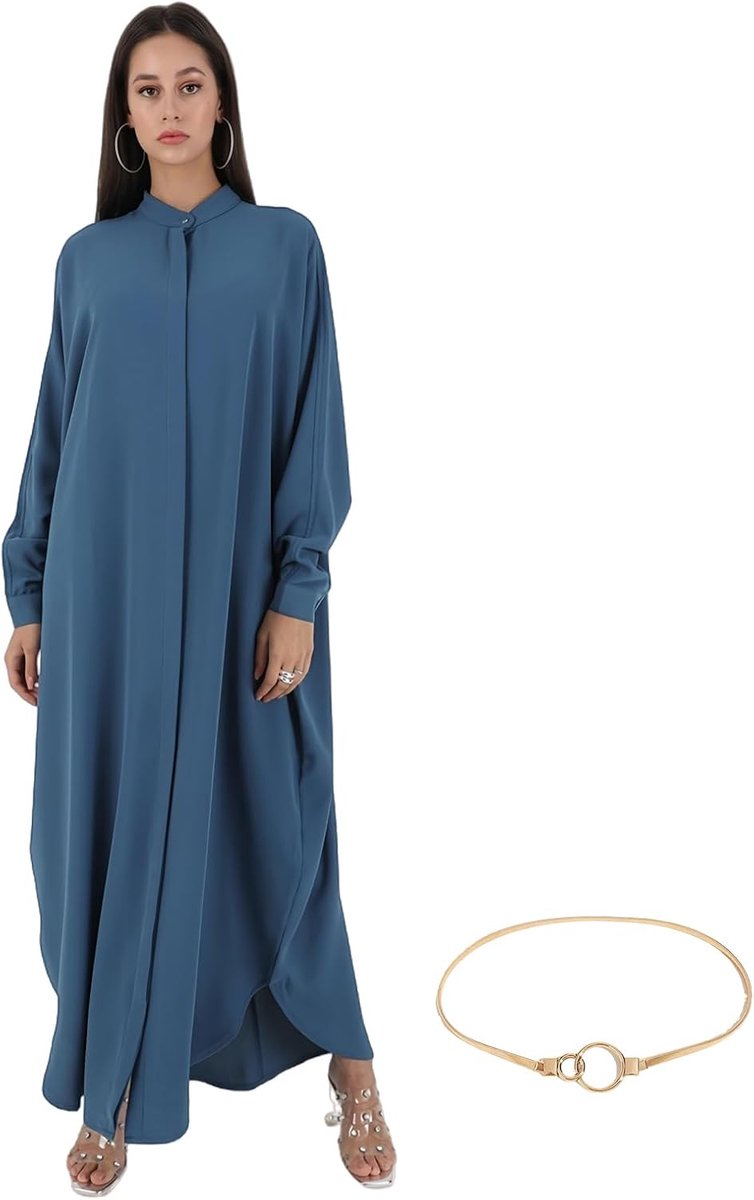 Islamitische jurken voor vrouwen, jilbab voor dames, Arabische jurk voor Turkse vrouwen, bescheiden kleding voor moslimvrouwen, lange jurk voor dames, elegant