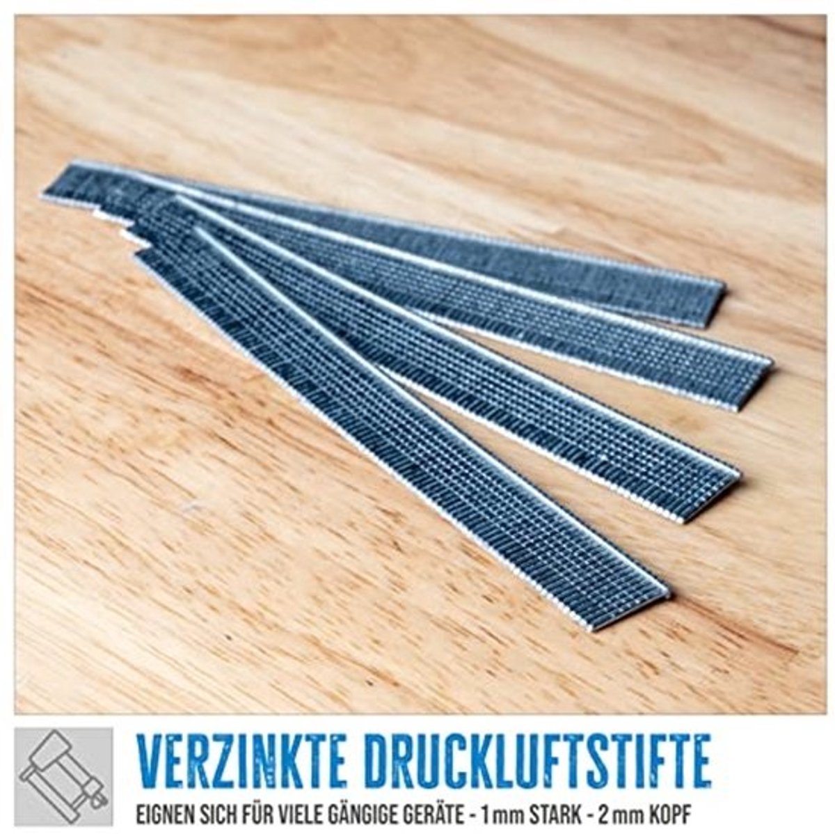 Verzinkte Pneumatische Pennen voor Nagelaars MIDI 25 mm - 5000 Stuks