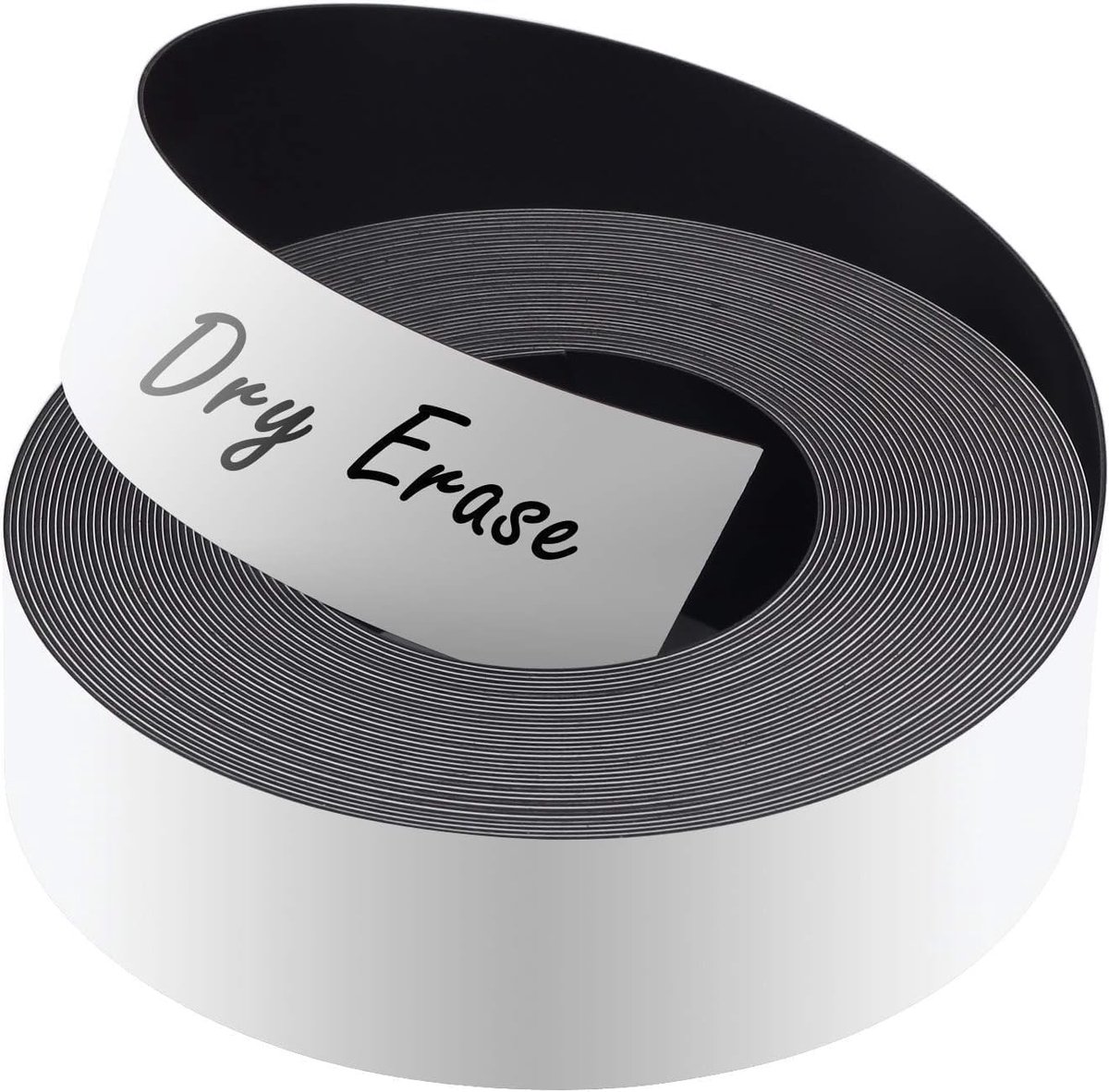 Magneetband, 5 cm x 10 m, droog afwasbaar, witte magnetische etiketten, herbruikbaar en graveerbaar, flexibele magneetband.