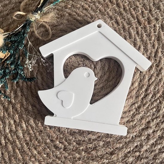 Vorm Pasen, siliconen vorm vogel hanger siliconen vormen gietvormen Pasen gietvorm vogel met hart huis gietvormen siliconen epoxyhars vormen hanger siliconen gietvorm Pasen (A) — afbeelding 5