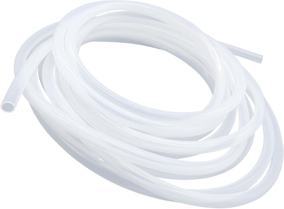 Voedselveilige slang, afmeting 12,7 mm x 15,9 mm (1/2 "x 5/8"), lengte 4,5 m (14,8 ft), dikte 1,6 mm, flexibele rubberen siliconen slang voor lucht/waterleidingen