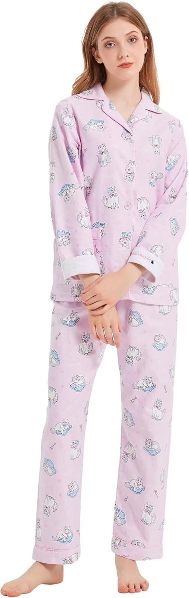 katoenen flanellen pyjama voor vrouwen 100% katoen flanel pyjama set zachte PJS gezellige dames loungewear