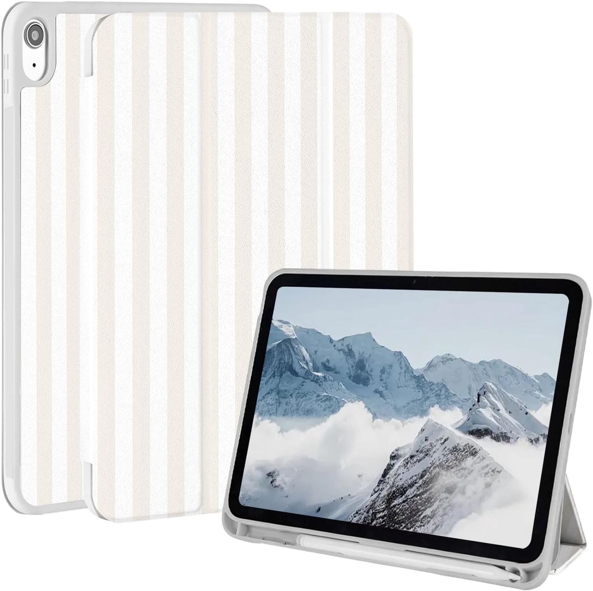 Hoes voor iPad (A16) 11e Generatie 11" 2025/10e Generatie 2022, 11&10.9 Beschermhoes met Penhouder en Trifold Stand en Automatische Slaap/wekdeksel voor iPad 10e/11e
