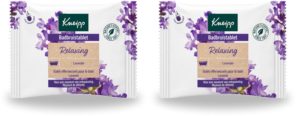 2 x Kneipp - Badbruistablet - Lavendel - Voordeelverpakking - 2 stuks