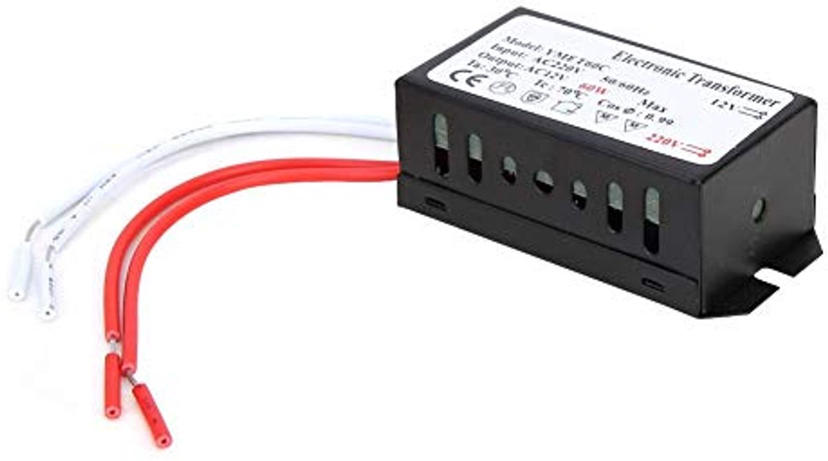 Elektronische transformator, 220V naar 12V, 60W, transformator