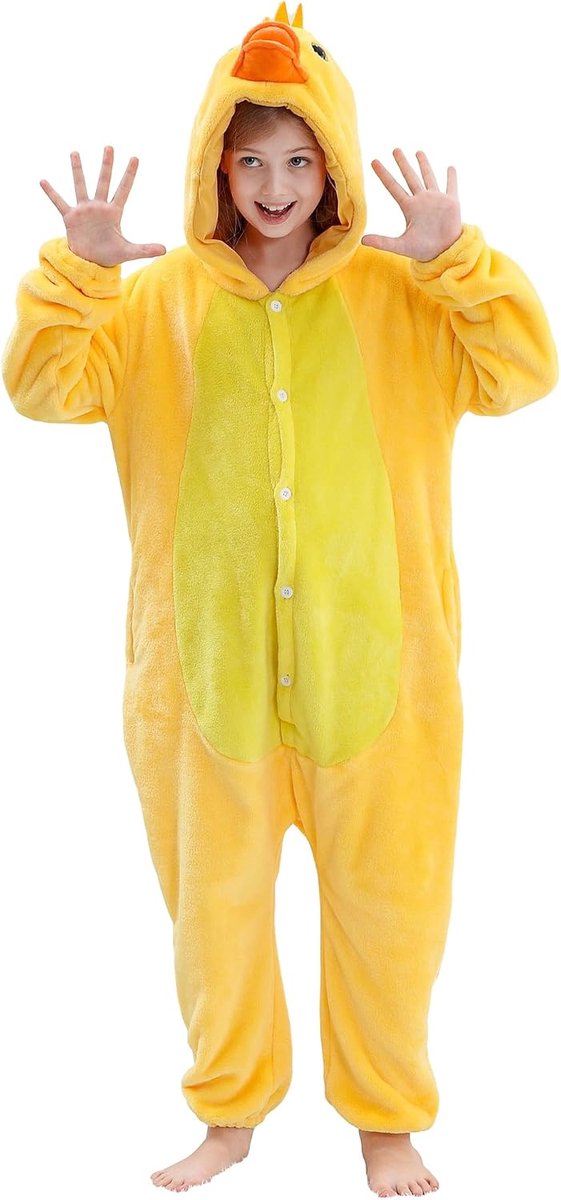 Jongens dier met capuchon Romepr pyjama 3-12 jaar kinderen alles in een knoop sluiting overall meisjes nachtkostuum geschenken