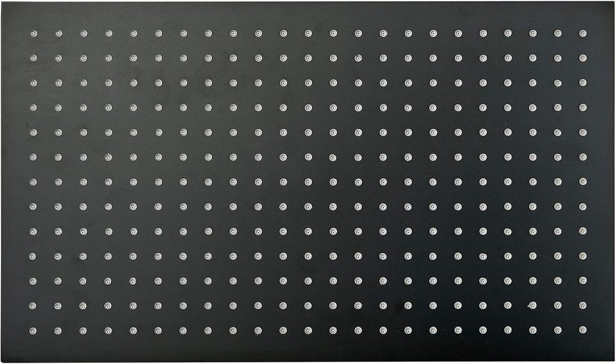 Douchekop, extraplat van roestvrij staal DPG2051-50 x 30 cm - zwart