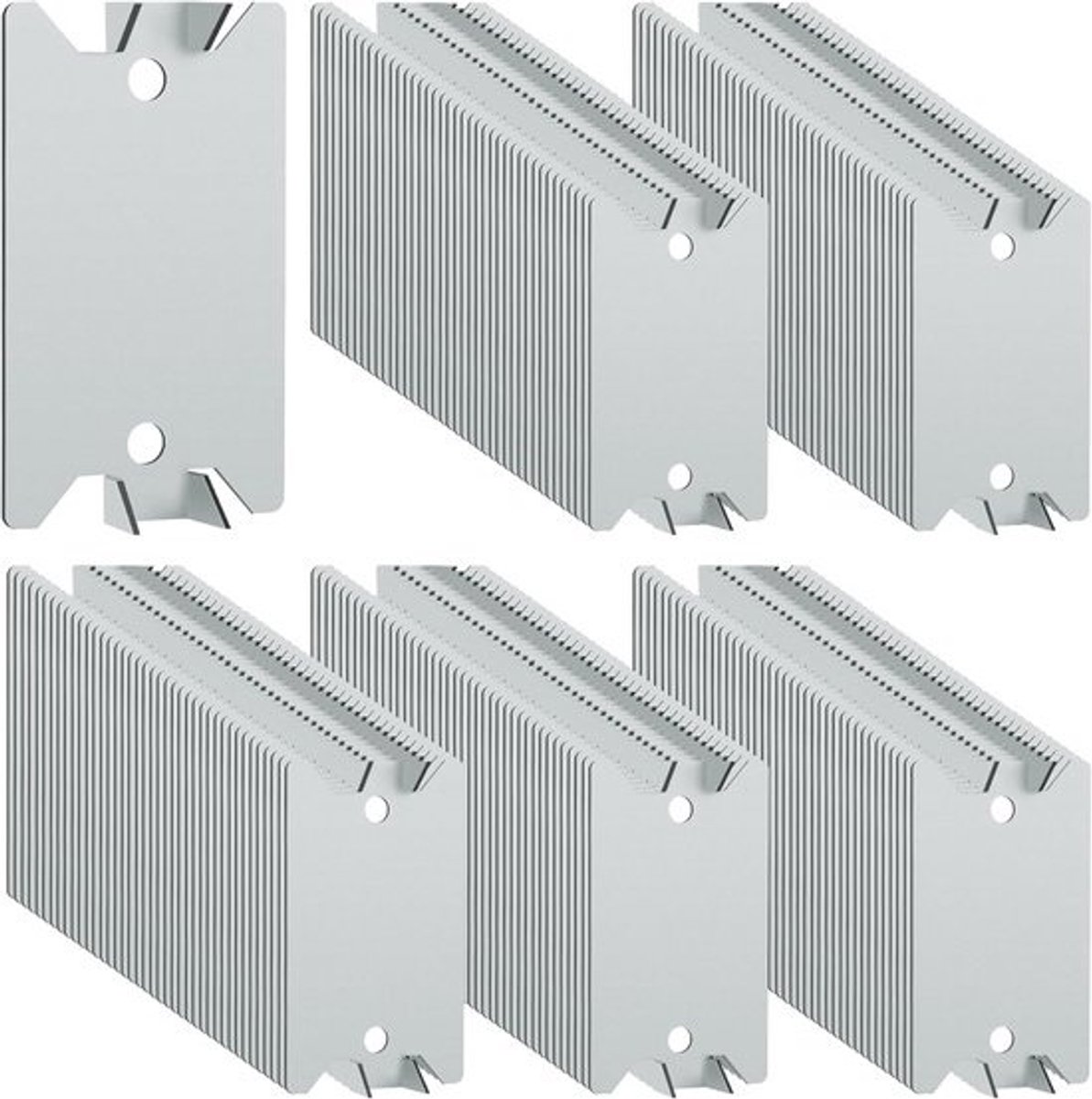 Nagelplaten voor Houten Studs - 200 Stuks - 3,8 cm x 6,3 cm - Veilig en Duurzaam