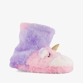 Thu!s hoge meisjes pantoffels eenhoorn roze lila - Maat 33 - Sloffen