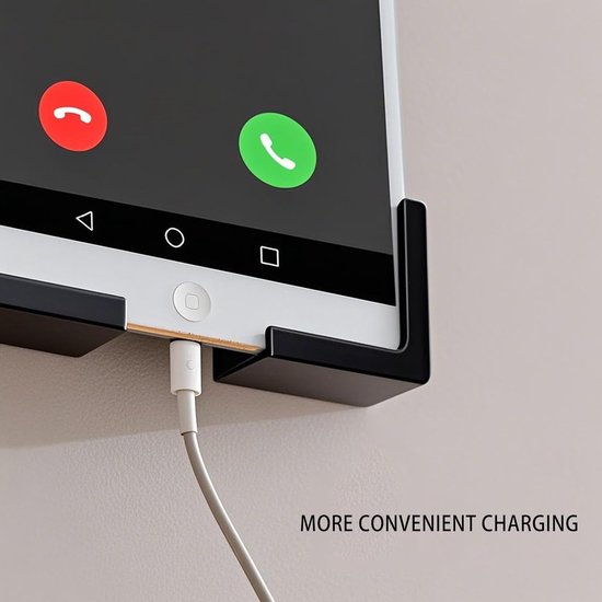 Wandhouder - Universele wandhouder voor smartphones, tablets, eReader - Compatibel met iPad 1-4, Air, Mini, Pro, Samsung Galaxy Tab/Note, Google Nexus, Microsoft Surface - Zwart — afbeelding 4