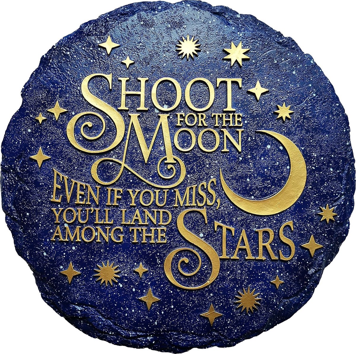 - Tuindecoratie - stapsteen Shoot for The Stars - decoratieve steen voor tuin
