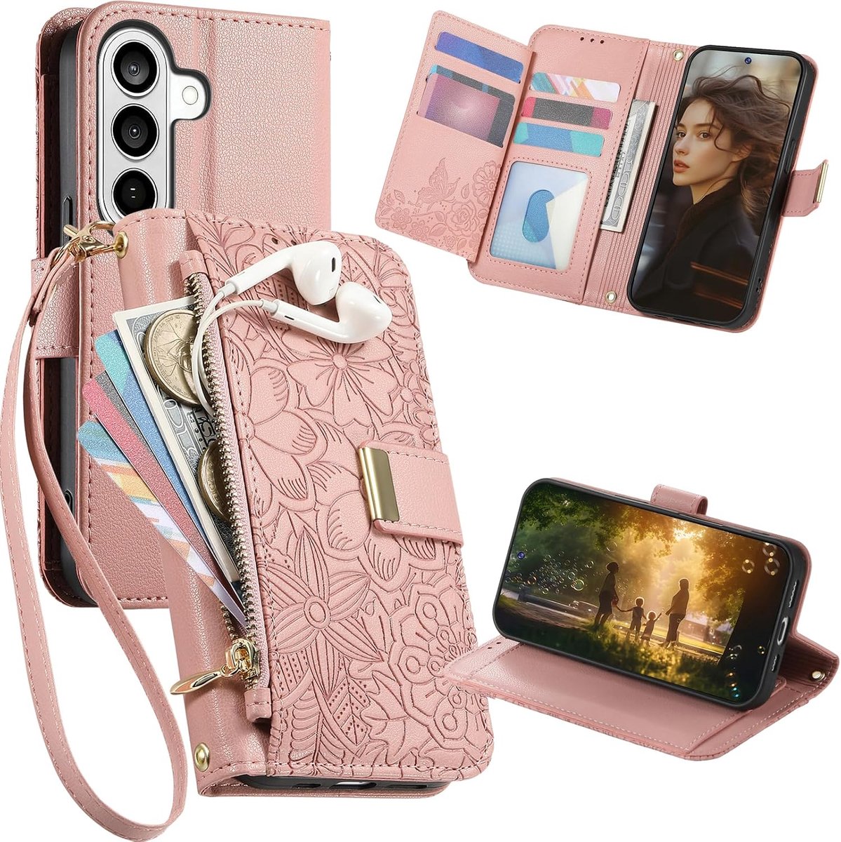 Portefeuille Hoesje voor Samsung Galaxy S26 Ultra HY Roze