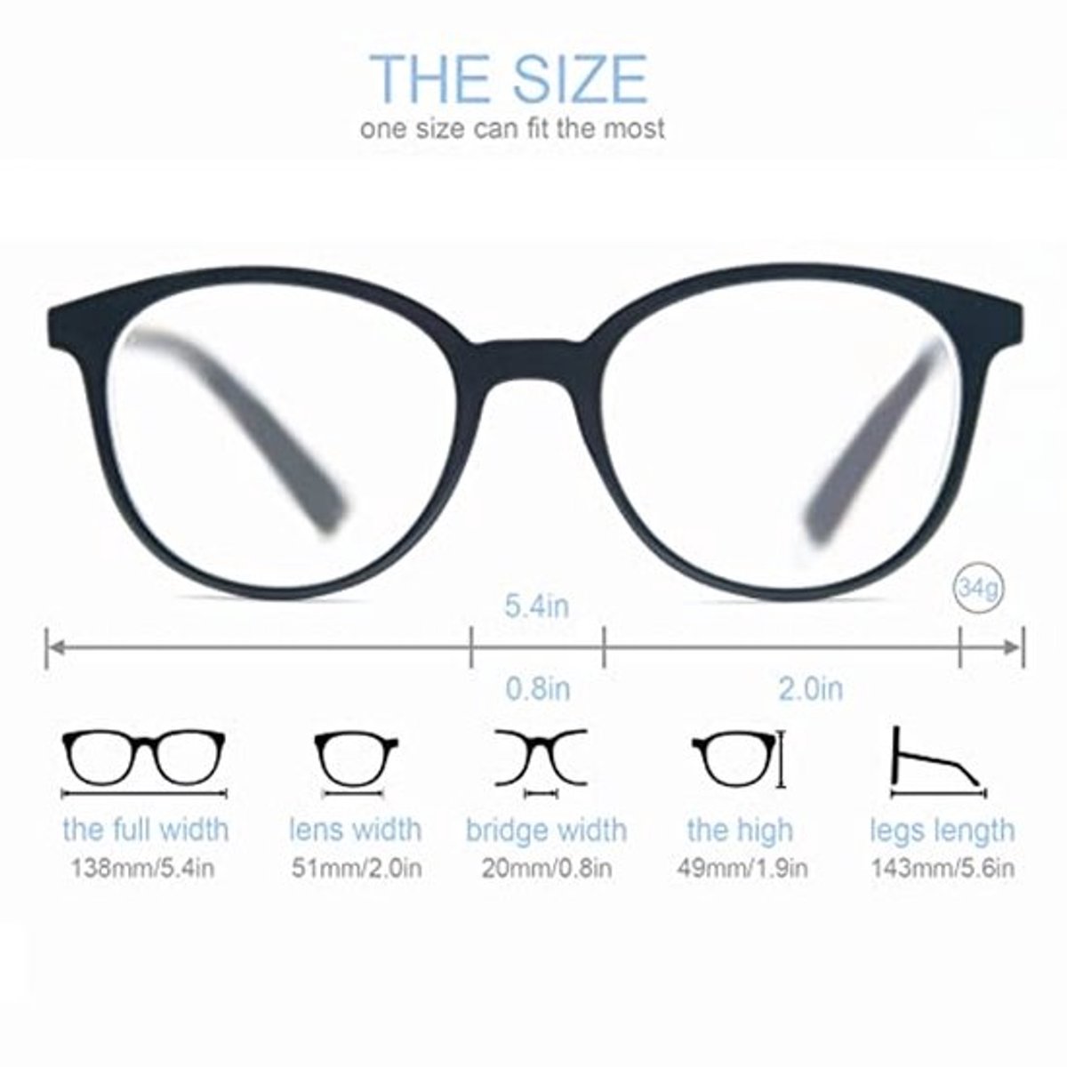 Leesbril 4-Pack voor Mannen en Vrouwen - Rond Frame met Comfort Spring Scharnieren - Zwart, Bruin, Schildpad, Geel