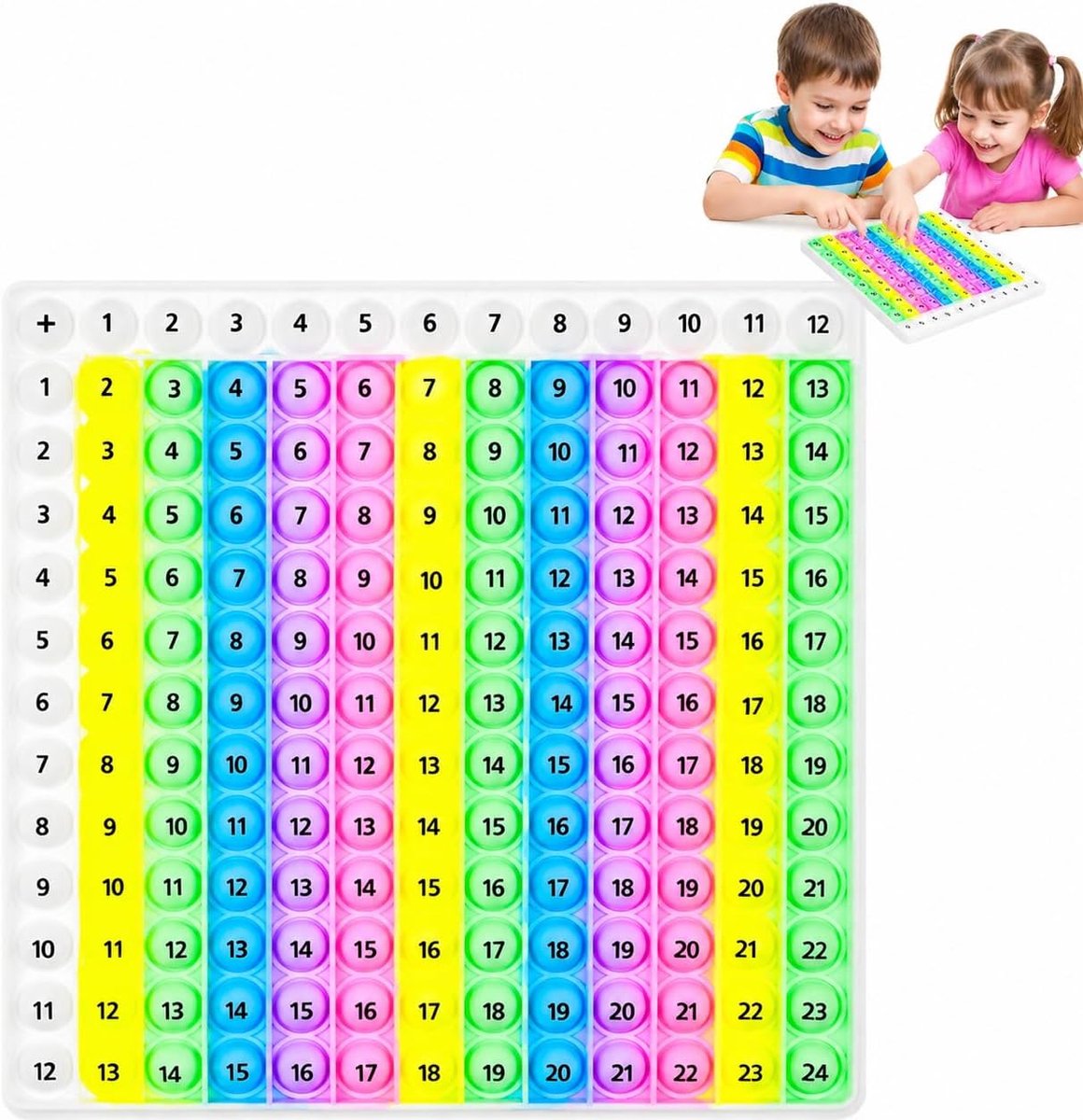 Pop It 2-in-1: Vermenigvuldigen & Optellen | Educatief Fidgetspeelgoed