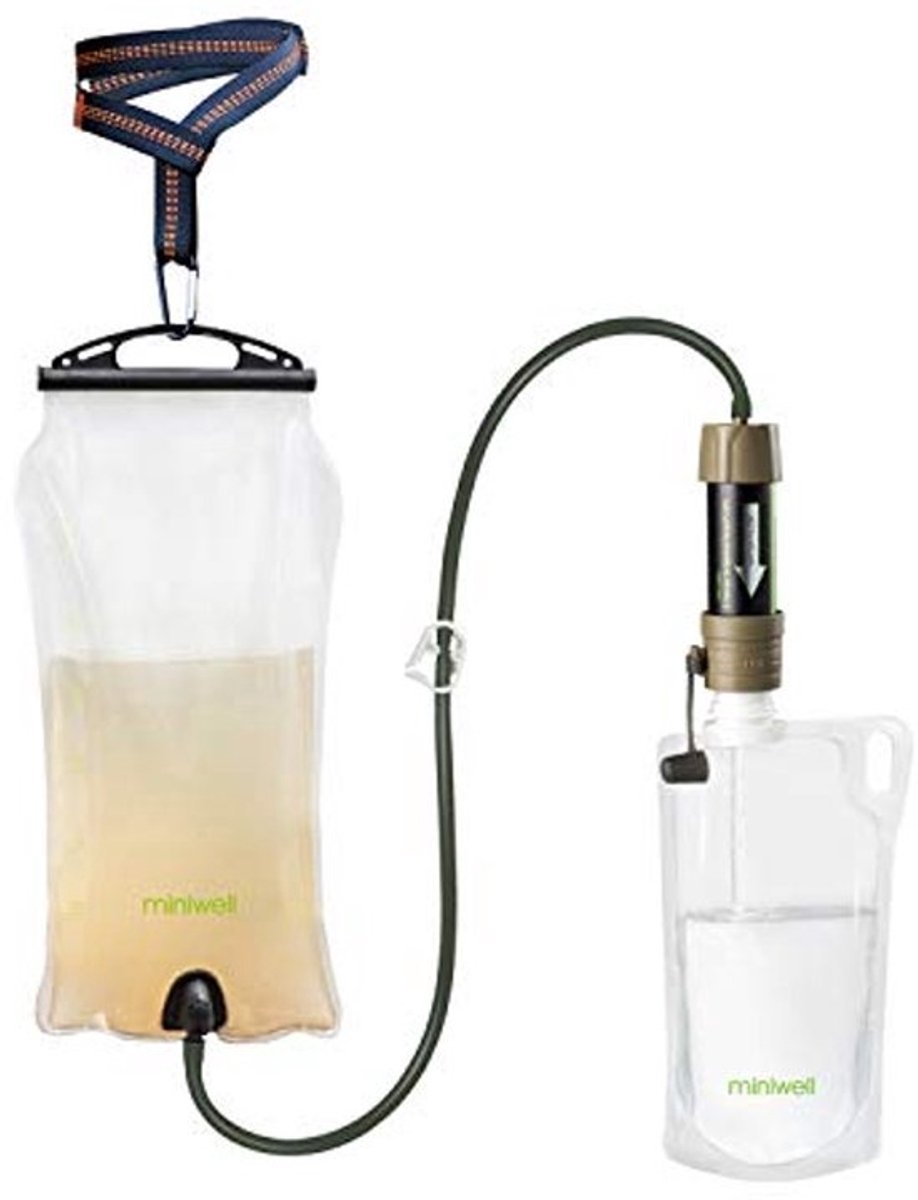Mini Waterfiltersysteem voor Zwaartekracht - Perfect voor Buitenactiviteiten