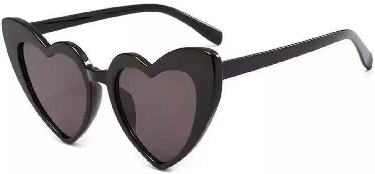 Zonnebril in hartvorm, modieuze cat-eye-bril in felle kleuren voor festival, feest en reizen, UV400-bescherming