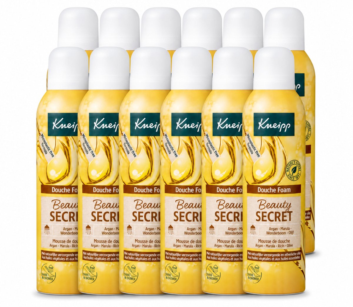 12 x Kneipp - Douche schuim - Beauty Secret - 200 ml - Voordeelverpakking - 12 stuks