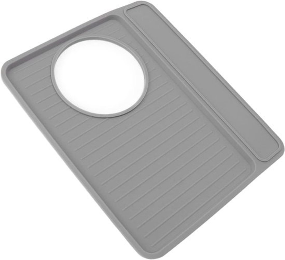 Koffiezetapparaat Antislipkussen - Apparaat Mat Beschermhoes - Koffiehoek Organiseren - Stabiele Plaatsing - 28 x 237 cm - Grijs