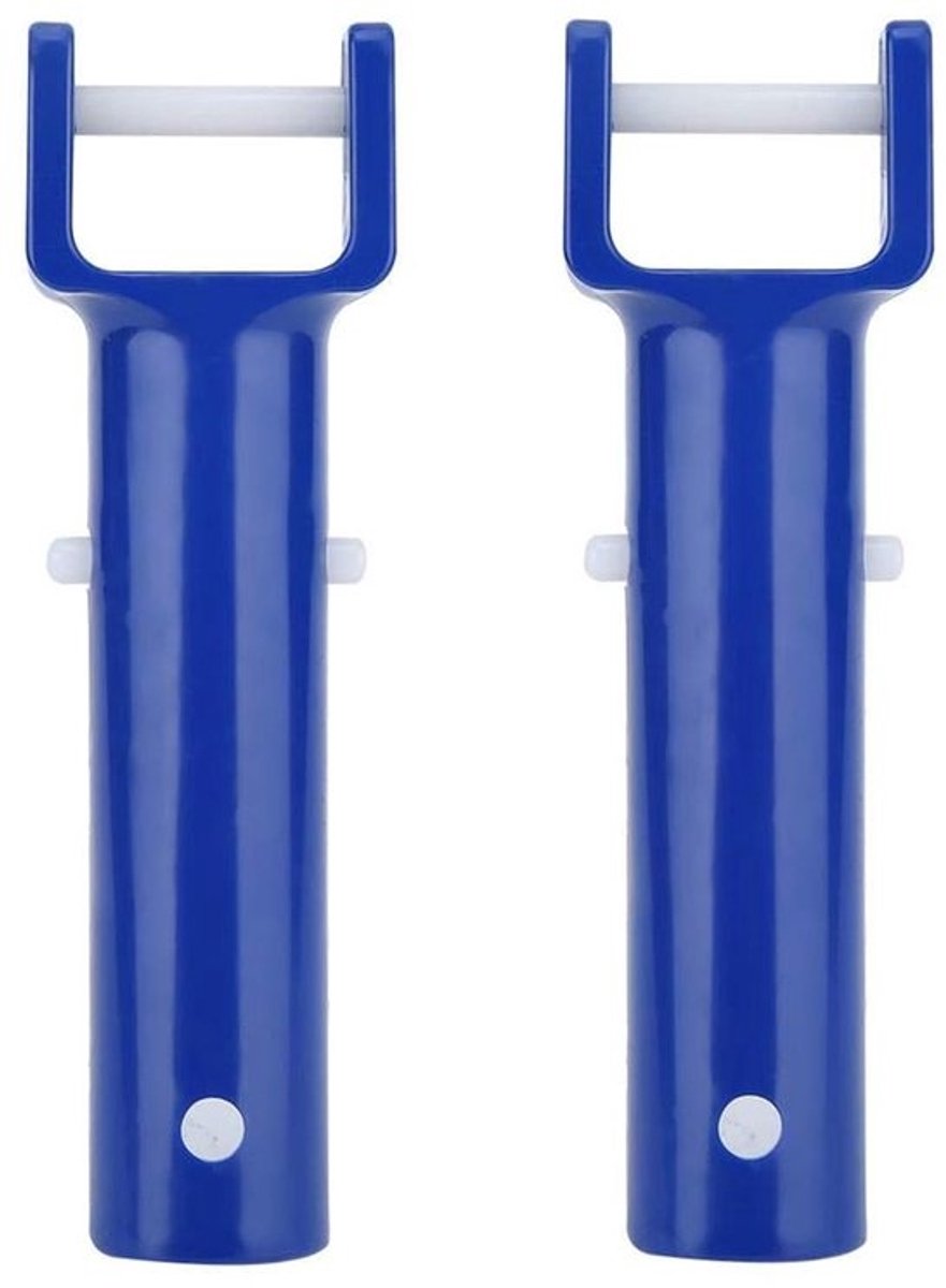 Dailygoods vacuüm zwembadborstel - set van 2 - V-vormige clip