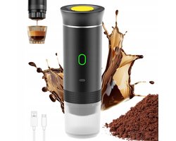Draagbaar Koffiezetapparaat - Mini Koffiemachine - Capsule Koffiezetter - 15 Bar - 60 Sec Extractie - Warm & Koud Zetten - USB-C Oplaadbaar - Kleine Espressomachine - Voor Thuis & Kantoor & Kamperen & Reis