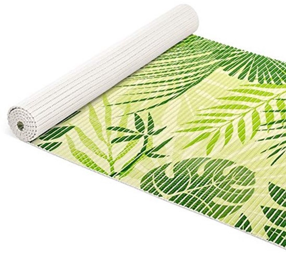 Zachte Antislip Badmat - Waterdoorlatend en Ondersteunend - Tropisch Groen, 100 x 65 cm