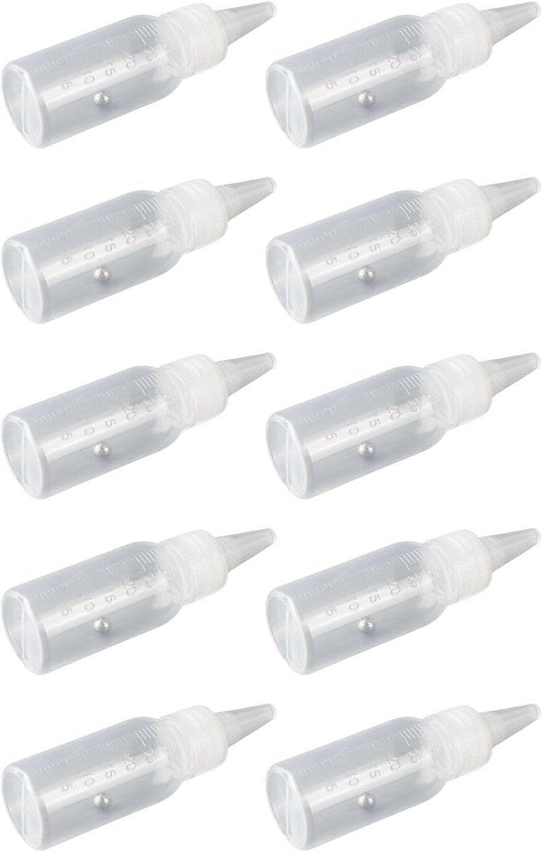 Verf Fles, 30 ml Lege Verf Fles Corrosiebestendigheid Squirt Pigment Kruiderij Container Lege Dropping Flessen met SchaalSchenktuitjes dressingshakers