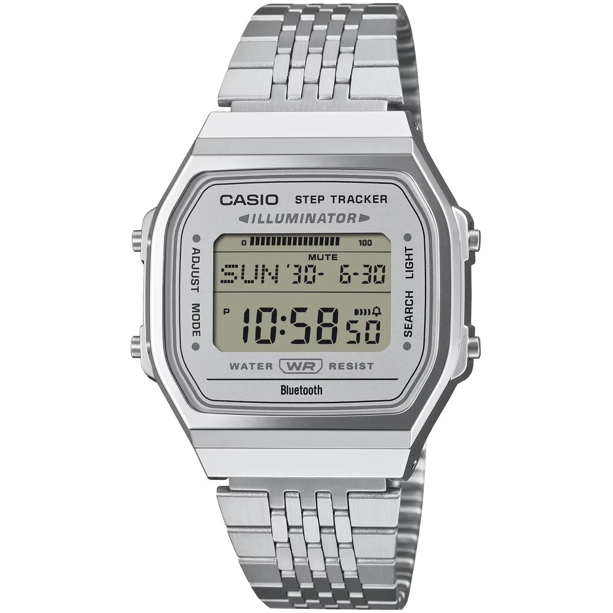 Casio Casio Collection Vintage ABL-100WE-7AEF Horloge - Staal - Zilverkleurig - Ø 38.5 mm