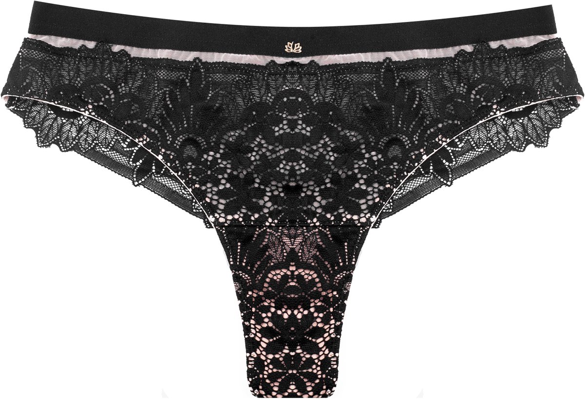 Esotiq Ilusion - String - Zwart - Maat XL