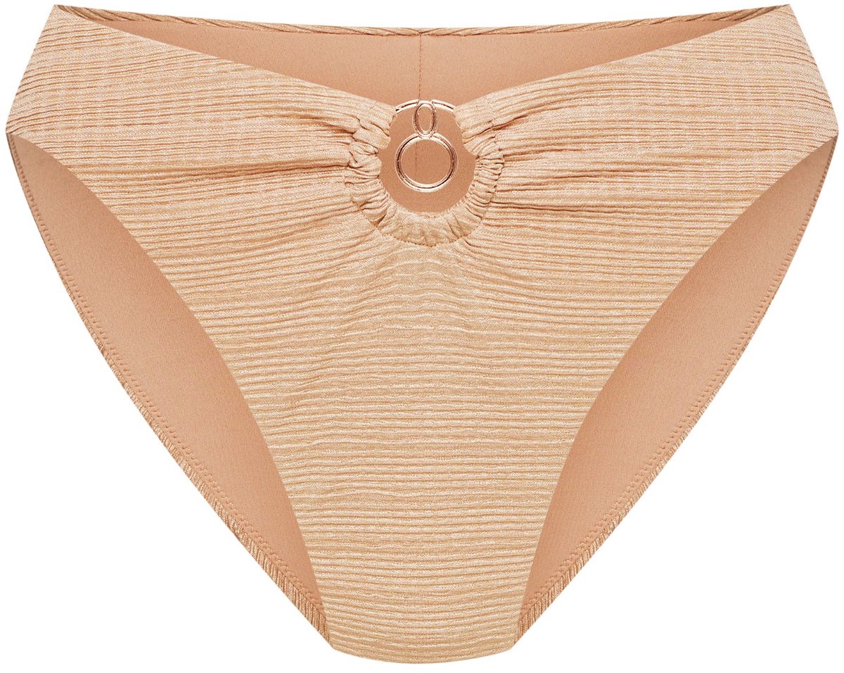 ESOTIQ Soley - Bikinibroekje - Goudbeige - V-vormige uitsnijding