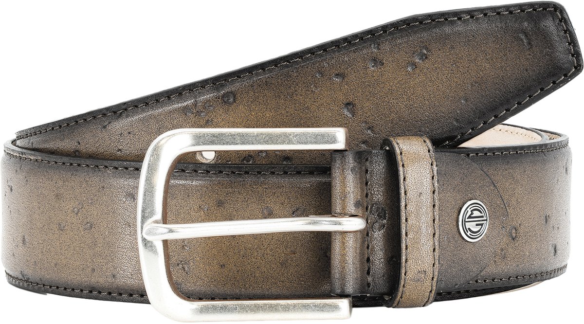 LINDENMANN leren heren riem - taupe