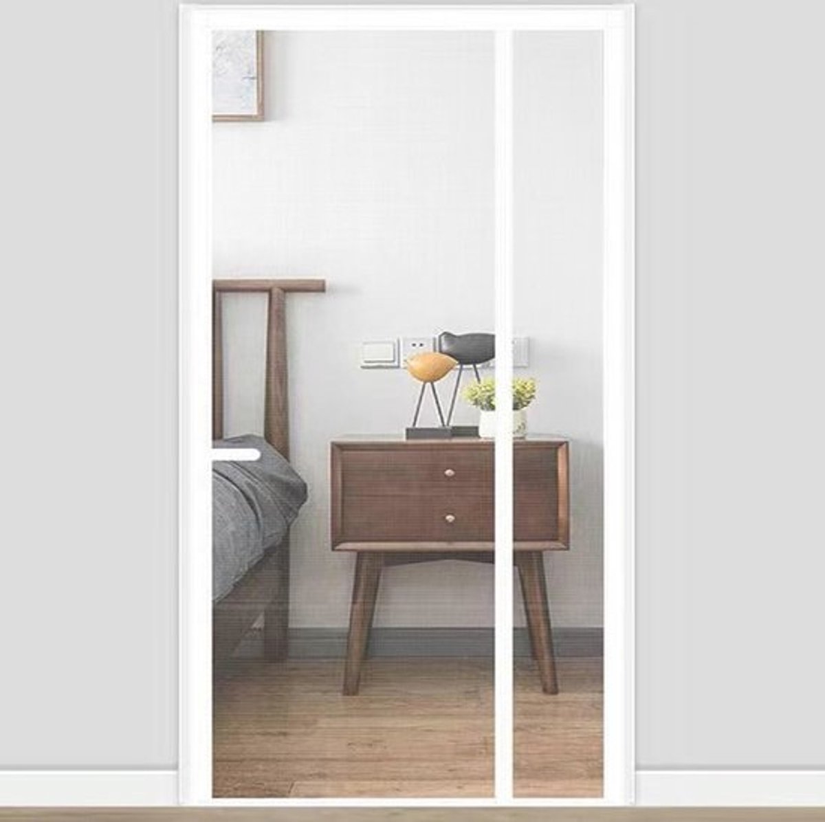 Magnetische Hordeur 80x215cm - Insectenwerende Hordeur voor Deuren en Balkons