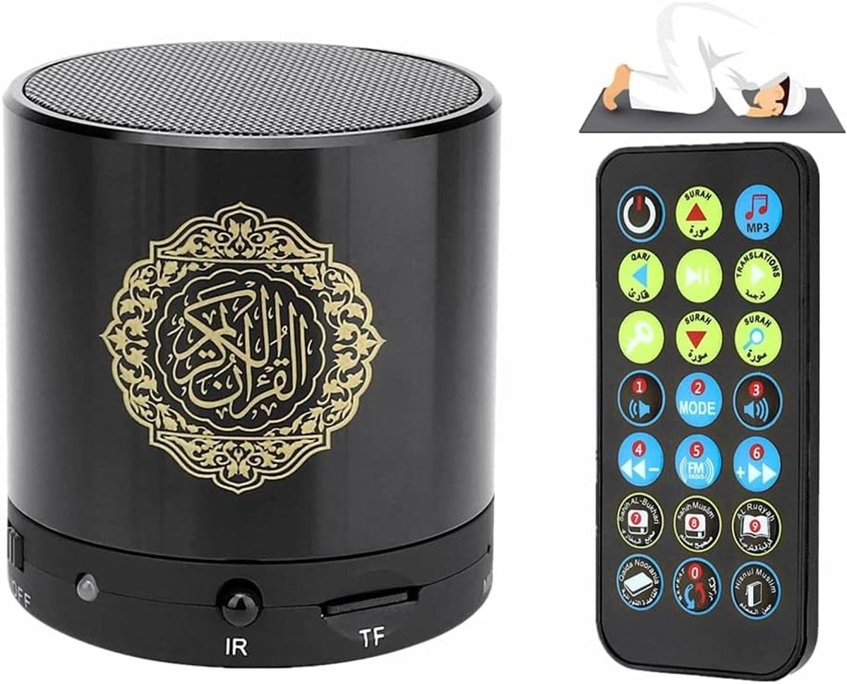 Draagbare Digitale USB Speaker met MP3 Speler, Vertaler en Afstandsbediening - Oplaadbaar, 8GB TF, FM Radio, Ideaal voor Thuis en Reizen