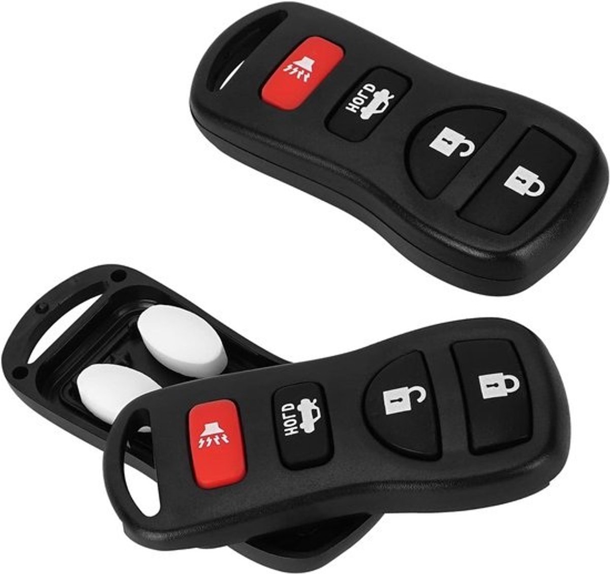 2 stuks versteekte sleutelhouder voor auto - verborgen pillendoos, zwart