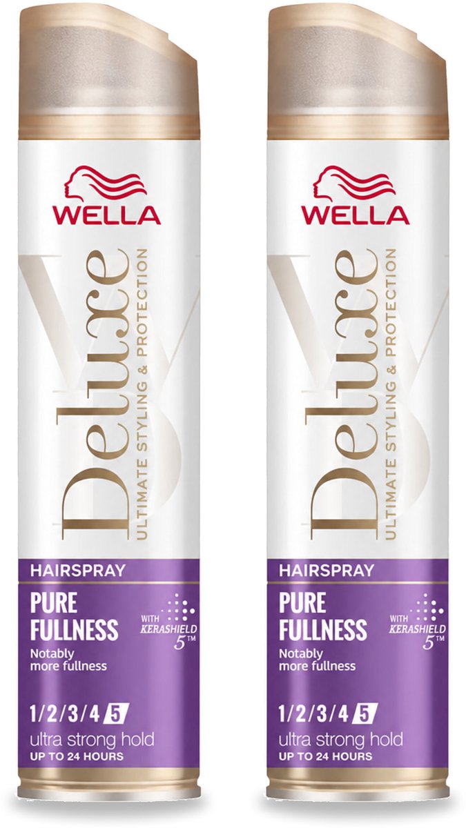 2 x Wella – Deluxe Pure Fullness – Haarspray – 250 ml - Voordeelverpakking - 2 stuks
