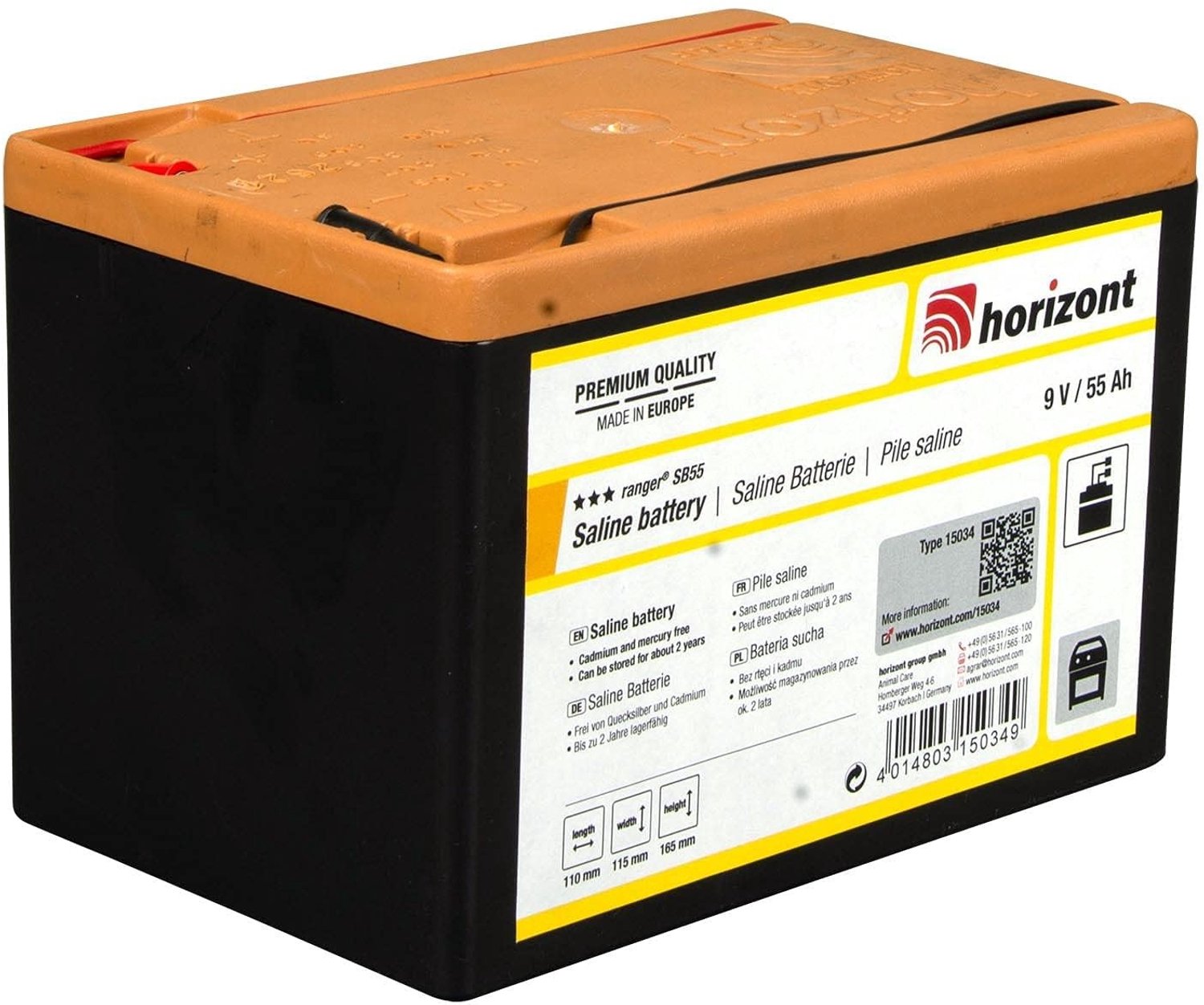 Zink-Koolstof Batterij 9V voor Betrouwbare Energie