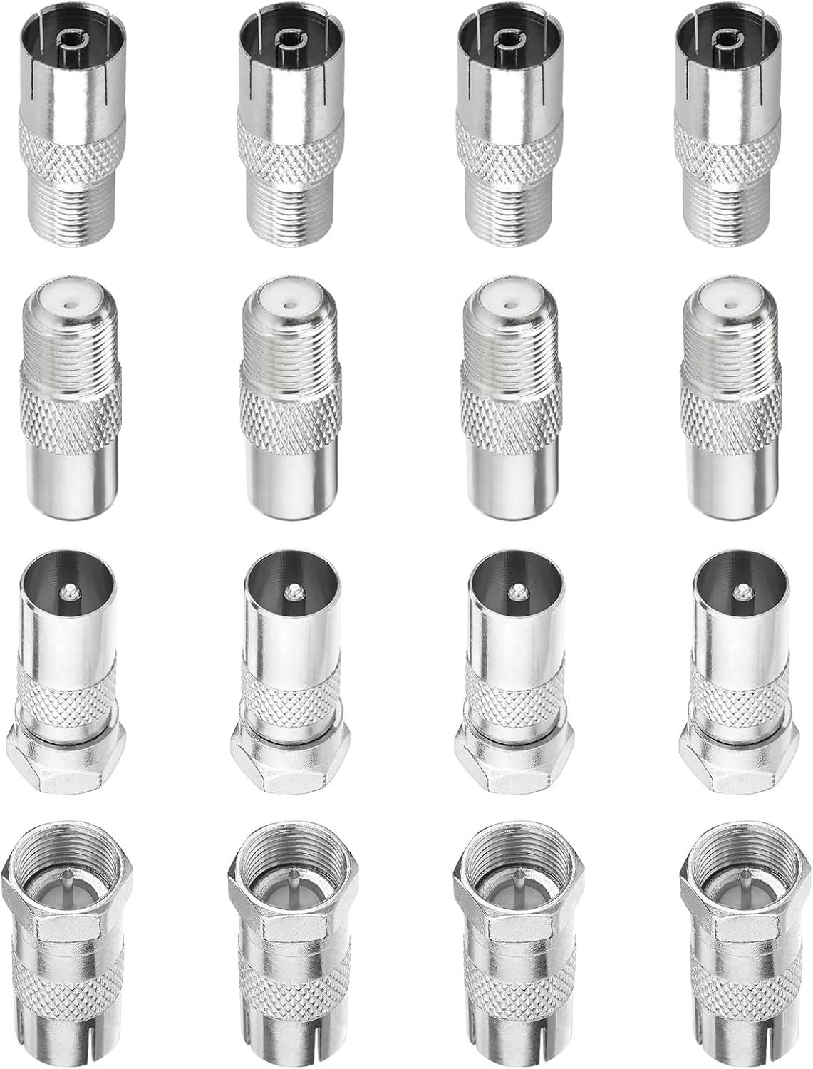 TV antenne adapter coaxiaal kabel - 16 stuks - hoogwaardig materiaal - duurzame verbindingen - Homevero