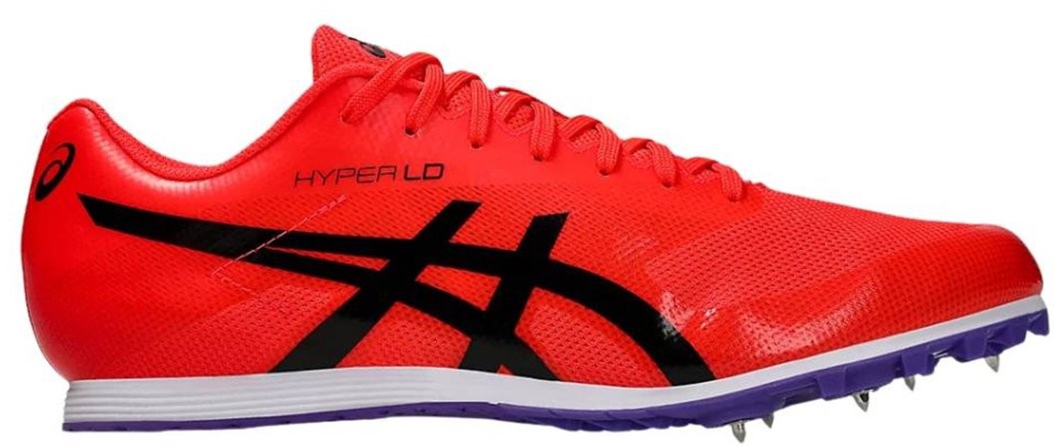 Asics Hyper LD 6 Spikes Hardloopschoenen Flash 41.5 Zwart