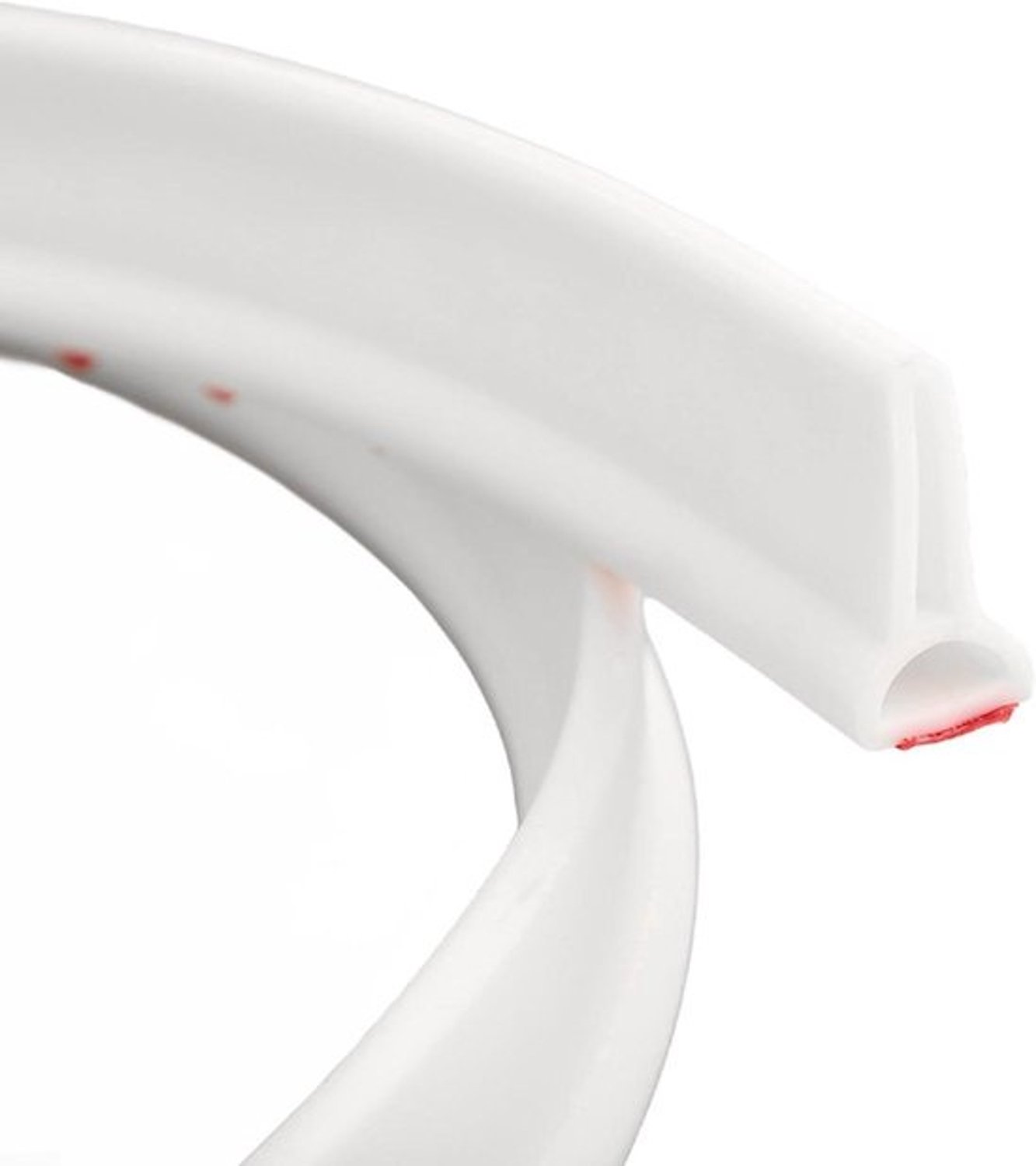 Douche Waterstop Strip - Drempelafdichting Badkamer - Douche Nat Scheiden - Buigbare Siliconen Strip - 15 meter - Wit