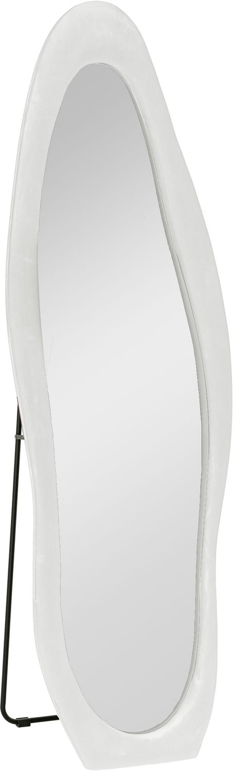 Homona Paspiegel - Met fluweelachtige rand - 50 x 4 x 160 cm - Wit